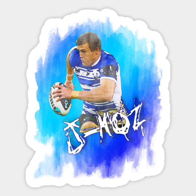 Canterbury Bulldogs - Josh Morris - J-MOZ Sticker by OG Ballers